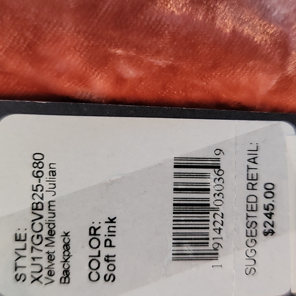 REBECCA MINKOFF Medium Julian Velvet Backpack - Picture 10 of 11